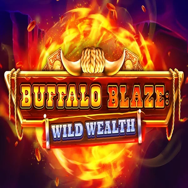 Buffalo Blaze Wild Wealth logo – Slots by OctoPlay at Roman Casino