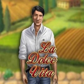 La Dolce Vita online game logo by Gamomat on roman-casinos.es